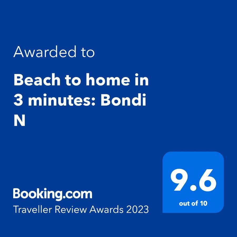 Beach To Home In 3 Minutes: Bondi N Sydney Bagian luar foto